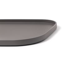 【LAKOLE/ラコレ】 マット角丸トレー（27×21cm） チャコール 1セット（1枚×2）