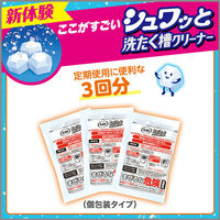 洗浄力 シュワッと洗たく槽クリーナー 除菌 消臭 個装タイプ 3回分 エステー（わけあり品）