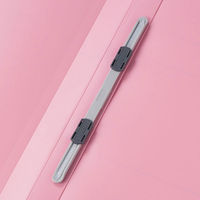 アスクル フラットファイル PP製 A4タテ 厚とじ 背幅28mm FF-P2S ピンク（桃） 5冊 オリジナル（わけあり品）