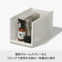 吉川国工業所 組み合わせて使える収納トレー ミディL グレー MOS-27_Gy 1個