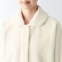 【アウトレット】【レディース】無印良品 婦人 静電気が起きにくい 着る毛布 パジャマ 婦人S アイボリー 良品計画