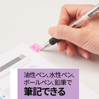 スリーエム(3M) ポストイット フィルムふせん 付箋 インデックス 厚口 透明 40mm×18mm マルチカラー3 1パック 686MC-3N