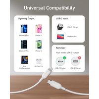 Anker PowerLine III USBーC&ライトニング ケーブル 0.3m A8831021 1本