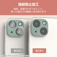 iPhone16/16 Plus カメラフィルム ガラス 全面グリッター グリーン PM-A24AFLLP6GN エレコム 1個（直送品）