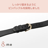 アップルウォッチバンド (41 40 38mm) レザー ベルト スリム チャコールグレー AW-41BDLJGY エレコム 1個（直送品）