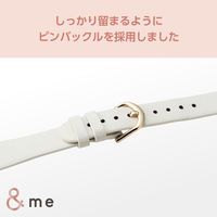 アップルウォッチバンド (41 40 38mm) レザー ベルト スリム オフホワイト AW-41BDLJWH エレコム 1個（直送品）