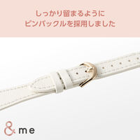 アップルウォッチバンド (41 40 38mm) レザー ロングサイズ オフホワイト AW-41BDLWJWH エレコム 1個（直送品）