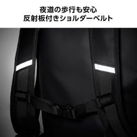 リュック バックパック 防水バッグ ロールトップ 防災対応 ブラック BM-BPWP02BK エレコム 1個