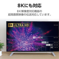 HDMIケーブル HDMI2.1 ウルトラハイスピード 2m 8K 60Hz 黒 CAC-HD21E20BK2 エレコム 1個