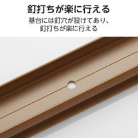 配線カバー 壁用 モール ( 長さ1m × 幅21mm ) フラット ブラウン LD-GAF2MBR エレコム 1個（直送品）