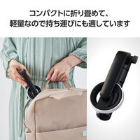 マグネットスマホ三脚 MagSafe対応iPhone用 卓上 メタルプレート付属 ブラック P-STMTBK エレコム 1個