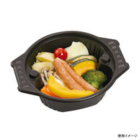 エフピコチューパ スープ容器 CN-なべ 中 黒本体 CP800471 1ケース(600個(50個×12)（直送品）