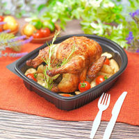 エフピコ 軽食容器 RC-30 本体 黒 79060001 1袋(10個)（直送品）