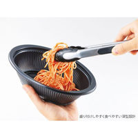 エフピコ 麺容器 DLV楕円24-18(60)MSD 黒 本体 7E241860 1袋(50個)（直送品）