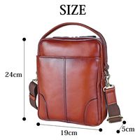 スワン　牛革シャドー　縦ショルダーバッグ　ブラウン　1505　1個（直送品）