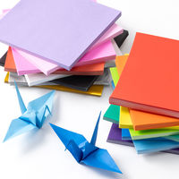 【折り紙】アスクル オリジナル単色おりがみ くろ 15cm 1袋（100枚入） オリジナル