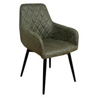 【軒先渡し】後藤家具物産 肘付回転チェアー グリーン DC-CRP-GR 1セット(2脚入)（直送品）