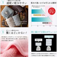 浅野撚糸 エアーかおる エクスタシー マルチタオル 34×120 ふんわり 速乾 グルー 6300060064 1枚（直送品）