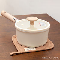 LIV PLUS CAROTE（カローテ） 鍋敷き ループ付 ブラウン アイボリー 18×18cm NM-5063 1個