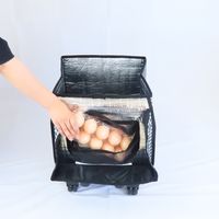 富士商 Felio スマートショッピングバッグ エッグホルダー付 ブラック F21776 1袋（直送品）