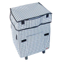 富士商 Felio スマートショッピングバッグ エッグホルダー付 ハウンドトゥース F21806 1袋（直送品）