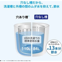 シャープ タテ型洗濯乾燥機6.5kg【軒先渡し】 ES-TX6H-W 1台（直送品）