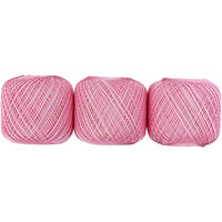 オリムパス製絲 エミーグランデ レース糸 合細 Col.104 ピンク系 50g 約218m 3玉セット EMMY-104 1箱/3玉セット（直送品）