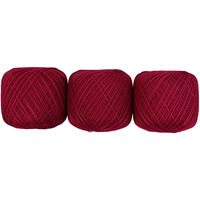 オリムパス製絲 エミーグランデ レース糸 合細 Col.194 レッド系 50g 約218m 3玉セット EMMY-194 1箱/3玉セット（直送品）