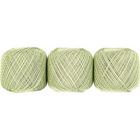 オリムパス製絲 エミーグランデ レース糸 合細 Col.243 黄緑系 50g 約218m 3玉セット EMMY-243 1箱/3玉セット（直送品）