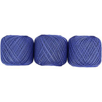 オリムパス製絲 エミーグランデ レース糸 合細 Col.335 ブルー系 50g 約218m 3玉セット EMMY-335 1箱/3玉セット（直送品）