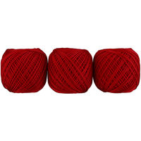 エミーグランデ カラーズ レース糸 合細 Col.188 レッド系 10g 約44m 3玉セット EMMYC-188 1箱/3玉セット（直送品）