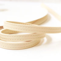 日本紐釦貿易 合皮スムーステープ アイボリー 幅約10mm 5mカット切り売り PLT1010-IV-5M 1枚（直送品）