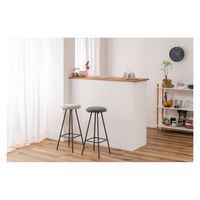 東谷 PC-18LGY ハイスツール ライトグレー 1個（直送品）