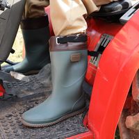 阪神素地 阪神 FU5010 農林男子長靴 LL カーキ 1足（直送品）