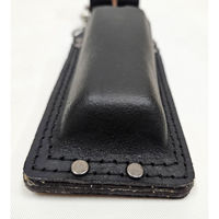 コヅチ work time 3連チェーン ノミ2段差 床皮サック ブラック CH-06BK 1個（直送品）