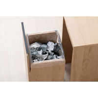 アイリスオーヤマ 引き出し分別ダストワゴン ナチュラル/ブラック HDW-350 1台