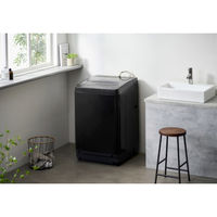 【軒先渡し】 アイリスオーヤマ 全自動洗濯機 8.0kg ブラック ITW-80B01-B 1台（直送品）