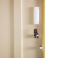 スマイル 木目調スチールロッカー 3連2段6人用 シリンダー錠 ライトブラウン/ホワイト 幅900×奥行515×高さ1790mm 1台（取寄品）