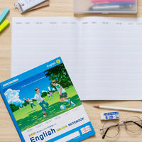 日本ノート 英語ノート 意味順ガイド付 AB判（B5ワイド判） 10段24枚 CF05F10 1セット（1冊×10）