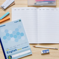 日本ノート 英語ノート 意味順ガイド付 セミB5判 15段 30枚 CF04F15 1セット（1冊×10）