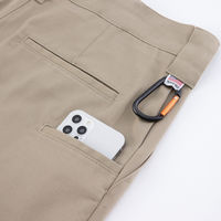 コーコス信岡 T/Cストレッチ オールドスタイルストレートパンツ モクグレー 3L D-2874 1着（直送品）