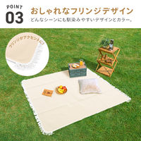 武田コーポレーション ピクニックラグ フリンジ PL24-170BE 1箱(8個入)（直送品）