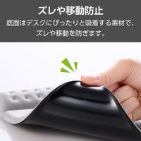 エレコム マウスパッド リストレスト 一体型 低反発 疲労軽減 グレー MP-CF095WGY 1個