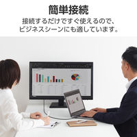 USB-C to DVI 変換ケーブル 1m 1920×1080 60Hz 黒 CAC-CDVI10BK2 エレコム 1個（直送品）