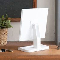 永井興産 メイクアップミラーホワイト 幅430×奥行130×高さ260mm ホワイト NK-2421個