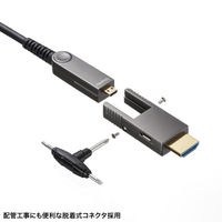 サンワサプライ  4K60Hz対応光ファイバHDMIケーブル（30m） KM-HD20-PFBAD30（直送品）