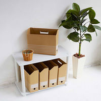 アスクル　ボックスファイル　A4ヨコ　ダンボール製　10冊 オリジナル（わけあり品）