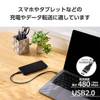 タイプCケーブル （USB-C to C） 30cm PD 100W シリコン 黒 MPA-CCECSS03BK エレコム 1個