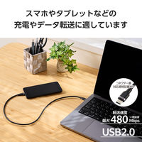 タイプCケーブル （USB-C to C） 50cm PD 100W シリコン 黒 MPA-CCECSS05BK エレコム 1個