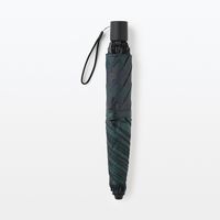 無印良品 晴雨兼用 2通りにたためる 折りたたみ傘 傘55cm ダークグリーンチェック 良品計画